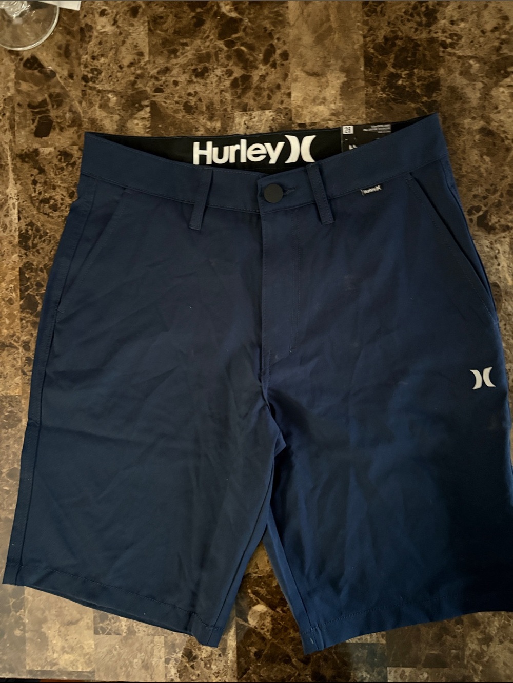 Hurley Men's Navy Walkshorts NWT size 28